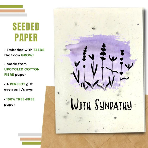 Earthbits Seeded Compostable Greeting Card - With Sympathy