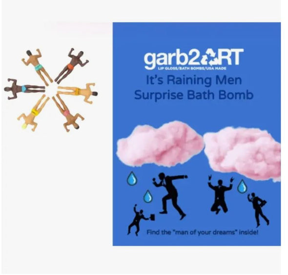 Garb2Art Bath Bomb 5oz - It's Raining Men Surprise