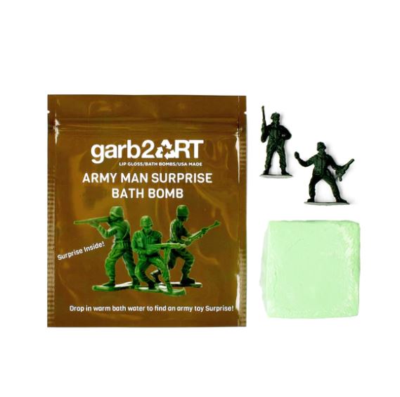 Garb2Art Bath Bomb 5oz - Army Man Surprise