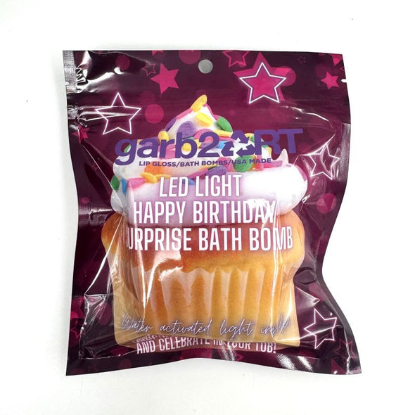 Garb2Art Bath Bomb 5oz - Happy Birthday LED