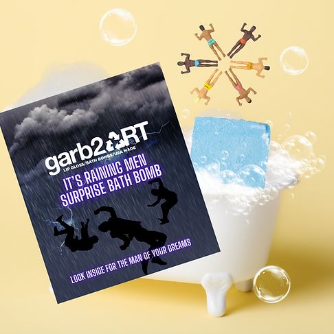 Garb2Art Bath Bomb 5oz - It's Raining Men Surprise