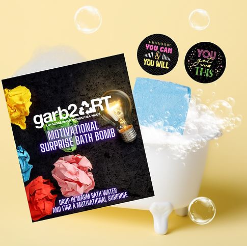 Garb2Art Bath Bomb 5.5oz - Motivational Surprise