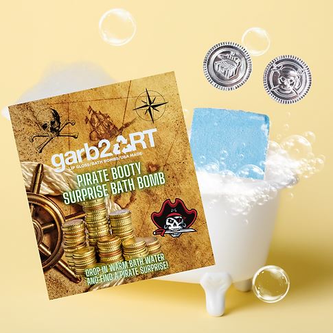 Garb2Art Bath Bomb 5oz - Pirate Booty Surprise