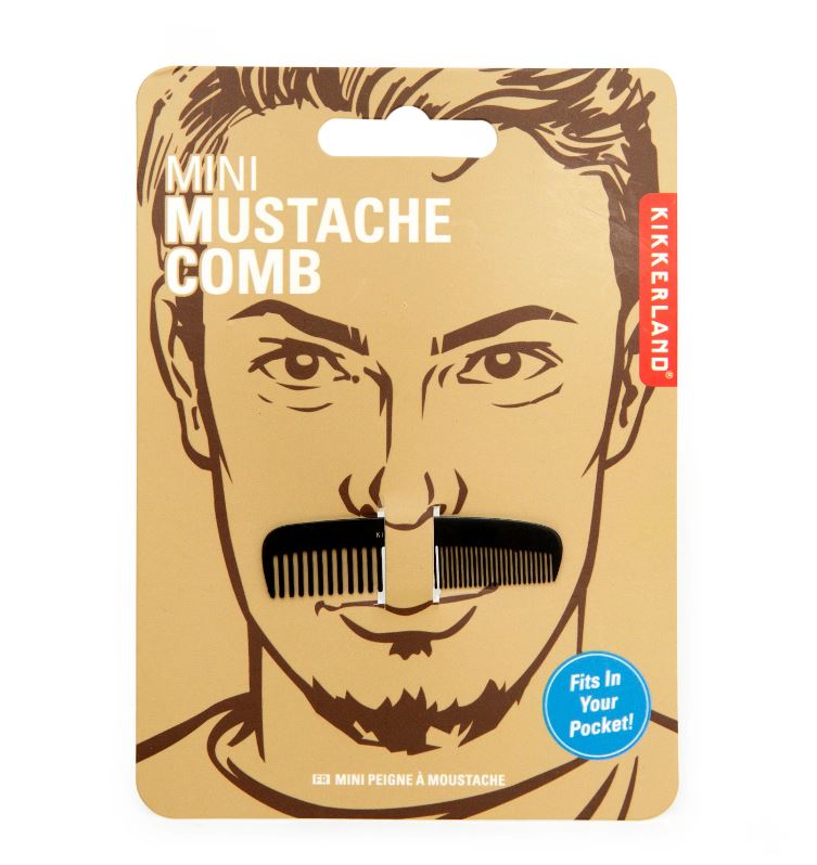 Kikkerland Mini Mustache Comb