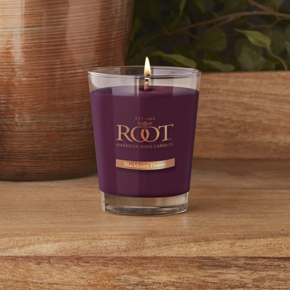 Root Candles Large Veriglass 10.5oz 630g - Blackberry Honey