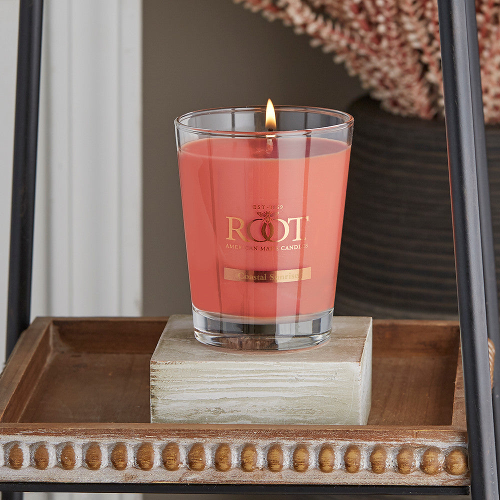 Root Candles Large Veriglass 10.5oz 630g - Coastal Sunrise