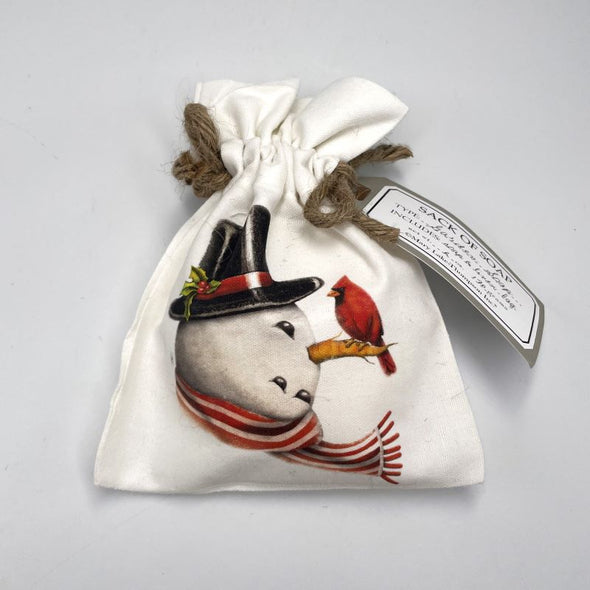 Mary Lake-Thompson Holiday Triple-Milled Soap in Sack 6oz 170g - Retro Snowman