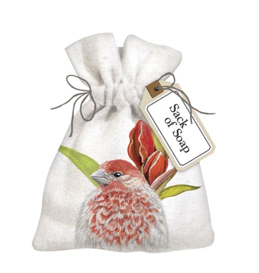 Mary Lake-Thompson Holiday Triple-Milled Soap in Sack 6oz 170g - Finch Amaryllis