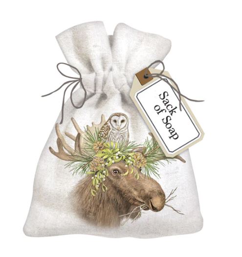Mary Lake-Thompson Holiday Triple-Milled Soap in Sack 6oz 170g - Moose Owl