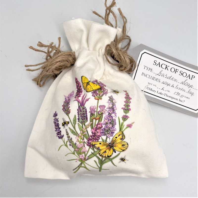 Mary Lake-Thompson Triple-Milled Soap in Sack 6oz - Lavender Butterfly