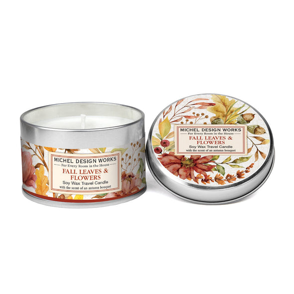 Michel Design Works Travel Candle 5.5oz - Fall Leaves & Flowers