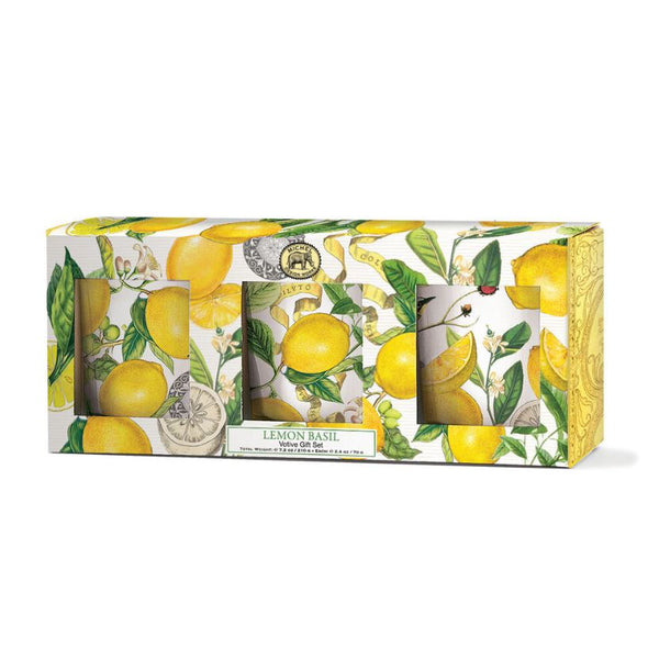 Michel Design Works Votive Candle Gift Set of 3 - Lemon Basil