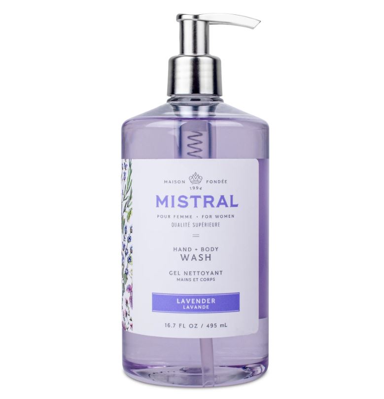 Mistral Hand & Body Wash 16.7oz 495ml - Lavender