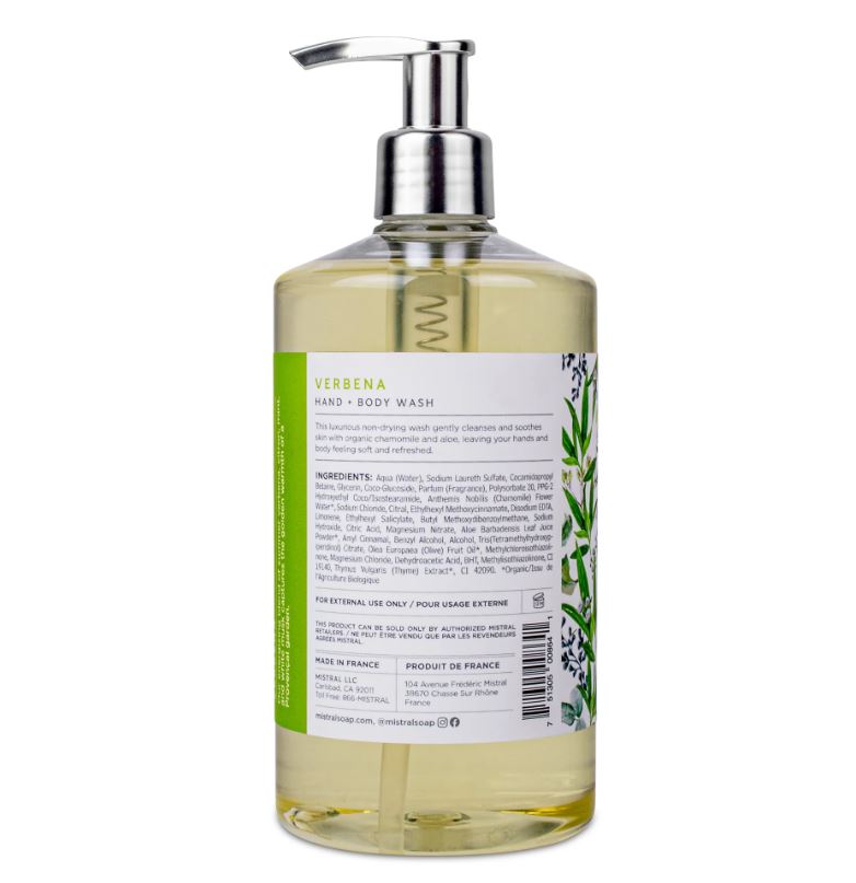 Mistral Classic Hand Wash 10fl oz 300ml - Verbena