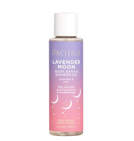 Pacifica Body, Bath & Shower Oil 4fl oz 118mL - Lavender Moon