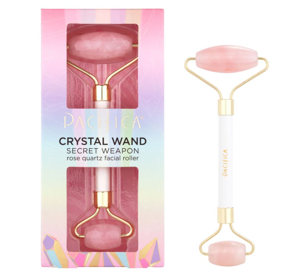 Pacifica Facial Roller Wand - Rose Quartz