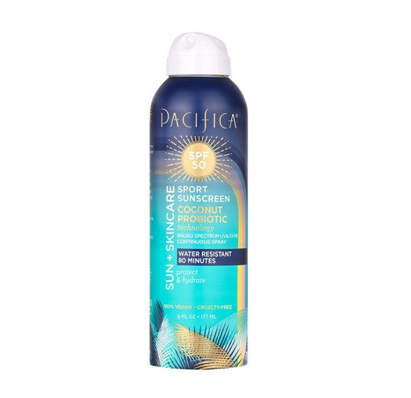 Pacifica Sport Sunscreen with Coconut Probiotics SPF 50 5oz 177ml