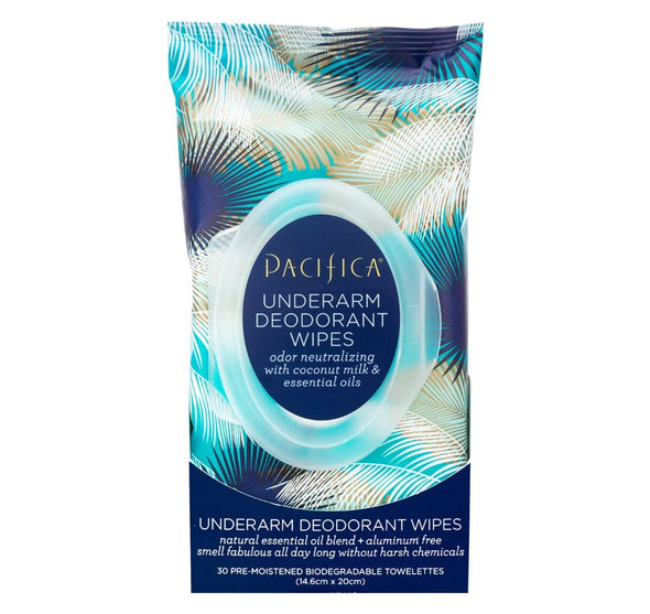 Pacifica Underarm Deodorant Wipes 30ct - Coconut Milk & Essential Oils