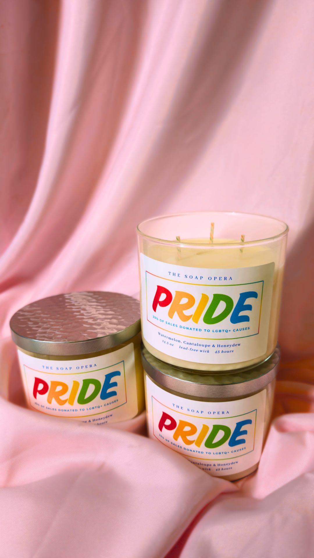 The Soap Opera Soy Wax Candle 14oz 411g - PRIDE (Over The Rainbow)