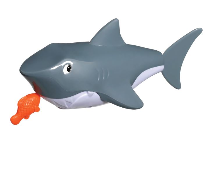 Pull-String Swimming Shark Bath Toy