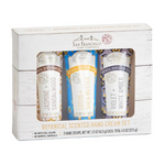 San Francisco Soap Company botanical scented hand cream set packaging on a white background