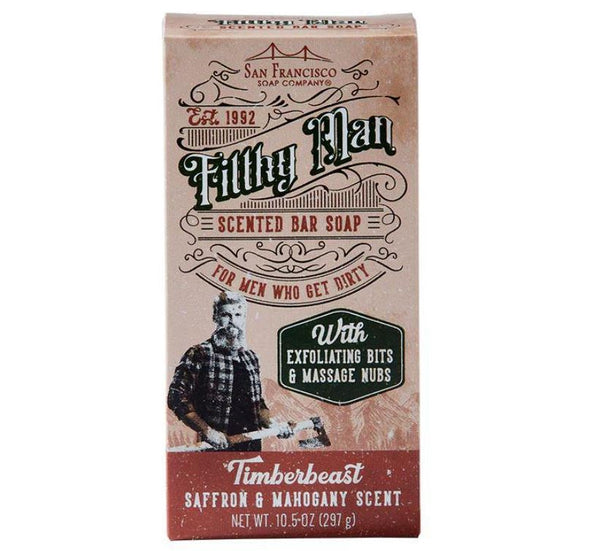 San Francisco Soap Company Filthy Man Bar Soap 10.5oz - Timberbeast Saffron and Mahogany