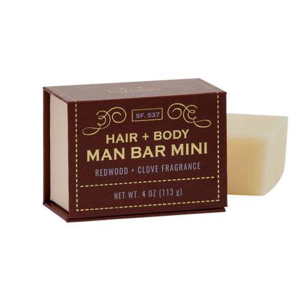 San Francisco Soap Company MAN BAR Mini Hair & Body Bar 4oz 113g