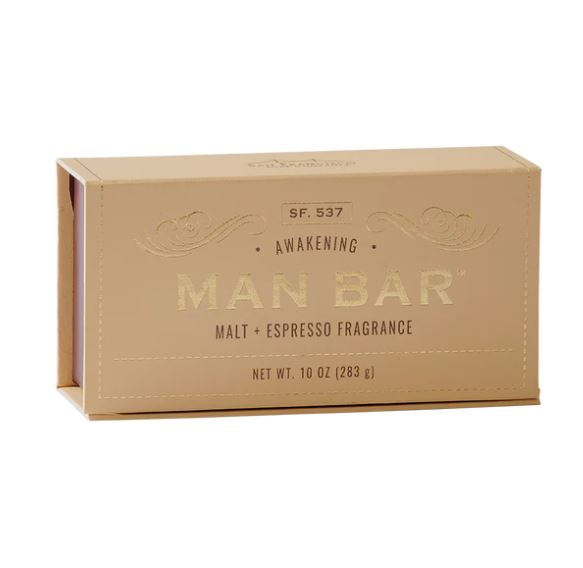 San Francisco Soap Company MAN BAR Soap 10oz - Awakening Malt & Espresso