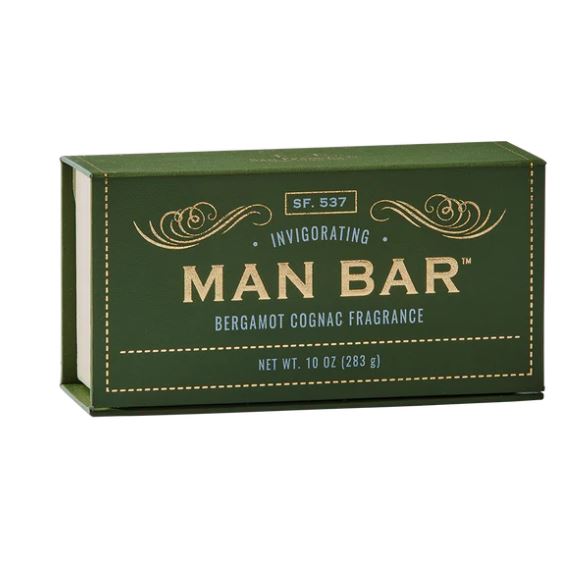 San Francisco Soap Company MAN BAR Soap 10oz - Invigorating Bergamot & Cognac