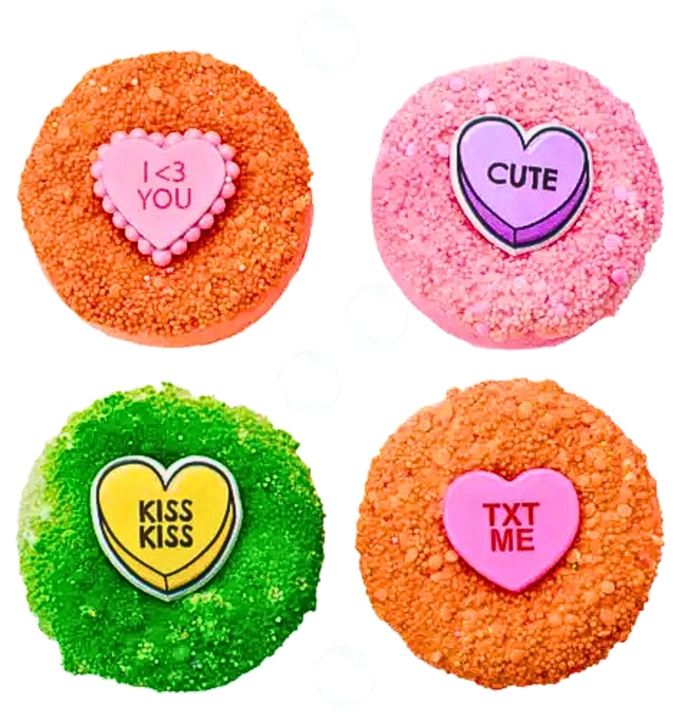 Garb2Art Donut Bath Bomb - Valentine's Day Candy Hearts