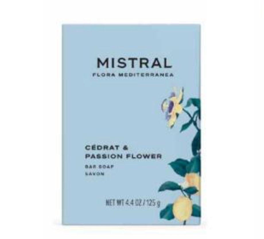 Mistral Flora Mediterranea Soap 125g 4.4oz - Cedrat & Passion Flower