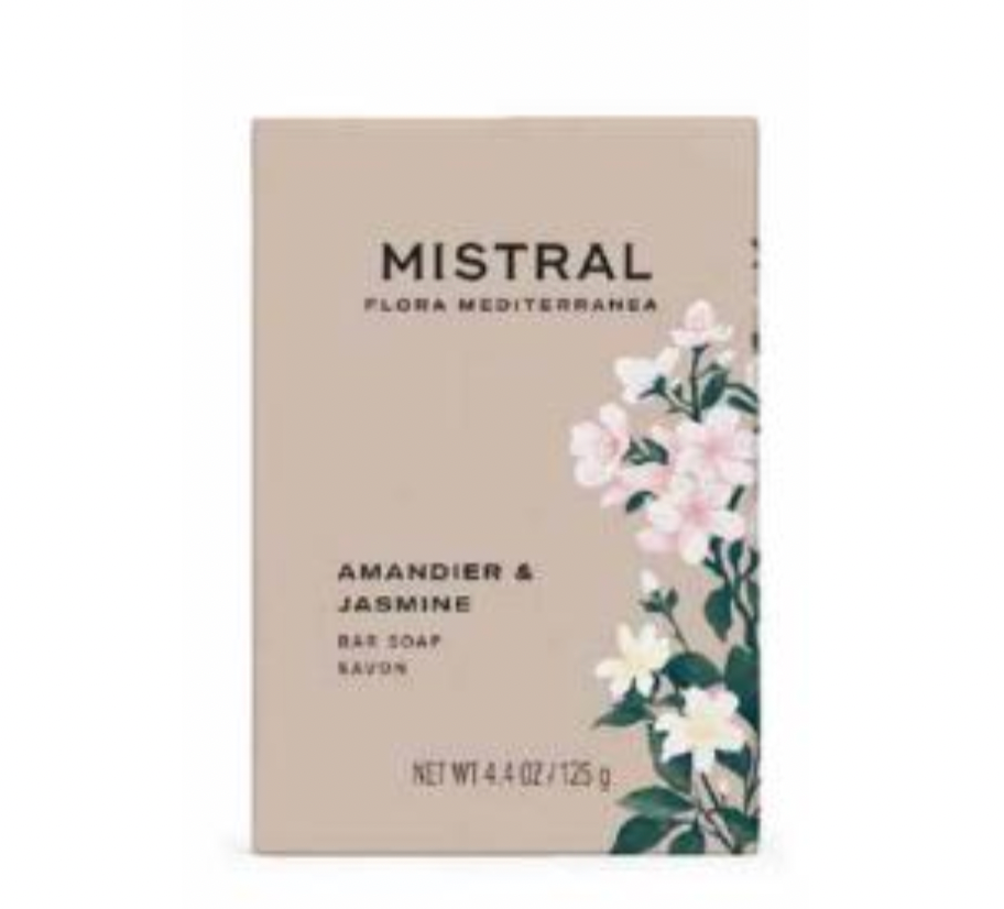 Mistral Flora Mediterranea Soap 125g 4.4oz - Amandier & Jasmine