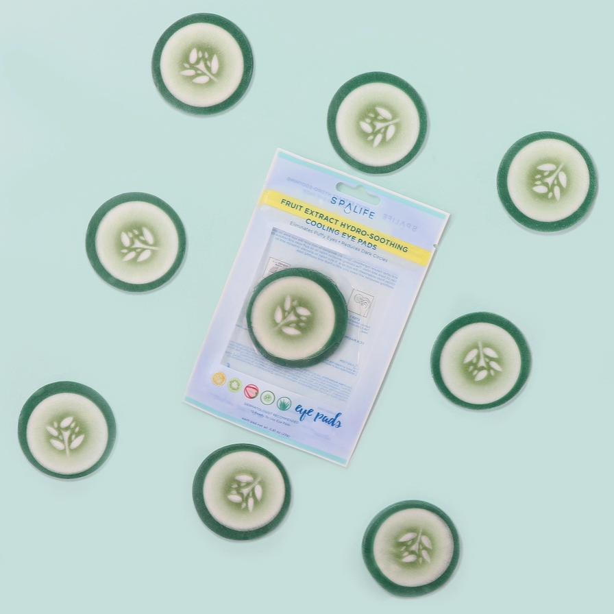 Cucumber Cooling Eye Pads - 12 Pads