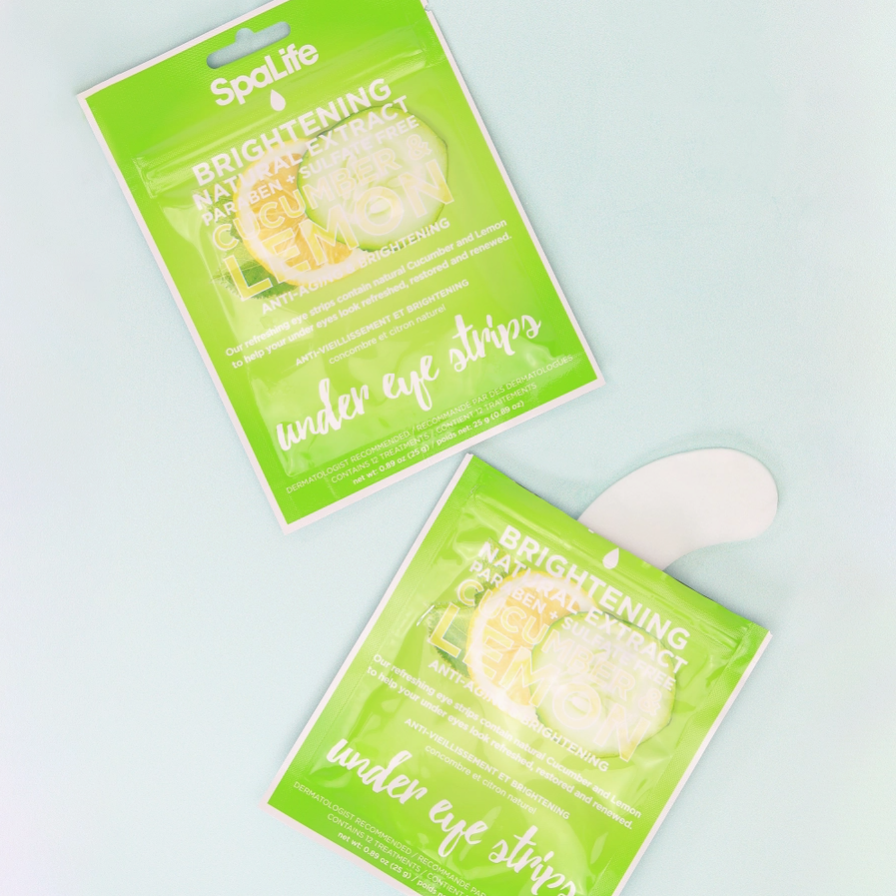 Cucumber & Lemon Brightening Under Eye Strips - 6 Pairs