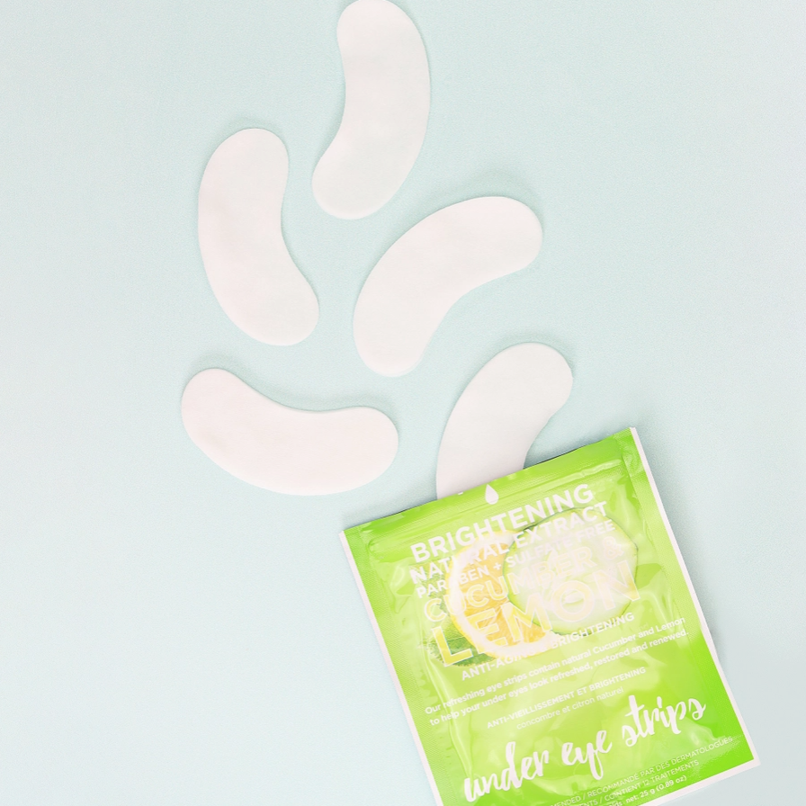 Cucumber & Lemon Brightening Under Eye Strips - 6 Pairs