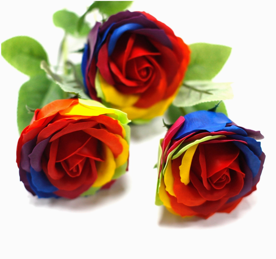 Luxury Soap Flower - Rainbow