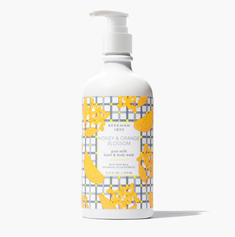 Beekman Goat Milk Hand & Body Wash 12.5fl oz 370mL - Honey & Orange Blossom