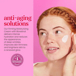 woman with moisturizer on cheek anti aging moisturizer all natural