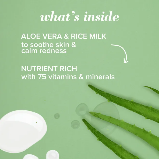 Burt's Bees SPF 30 Calming Day Lotion with Aloe & Rice Milk for Sensitive Skin