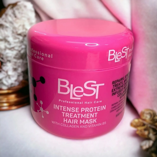 Blest Intense Protein Treatment Hair Mask with Collagen and Vitamin B5 16.9 oz