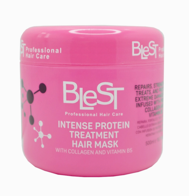 Blest Intense Protein Treatment Hair Mask with Collagen and Vitamin B5 16.9 oz