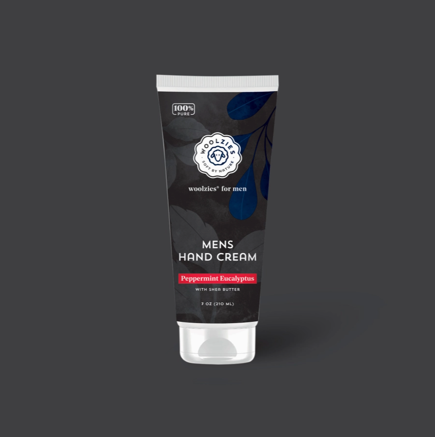 Woolzies Mens Hand Cream - Peppermint Eucalyptus 7 oz