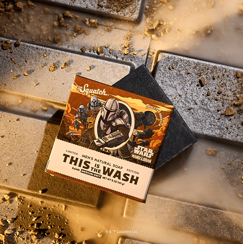 Dr. Squatch Men's Natural Bar Soap 5 oz - This is the Wash Star Wars Mandalorian Soap