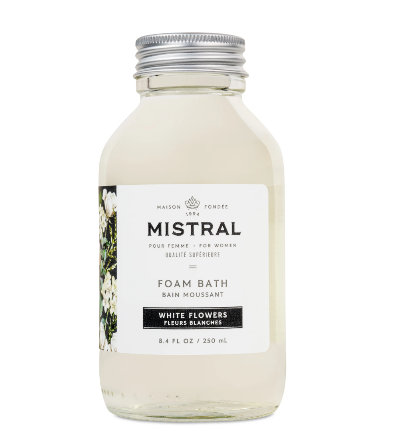 Mistral Classic Foam Bath 8.4fl oz 250ml - White Flowers