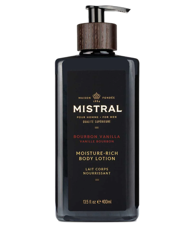 Mistral Moisture Rich Body Lotion 13.5 fl oz 400 mL - Bourbon Vanilla