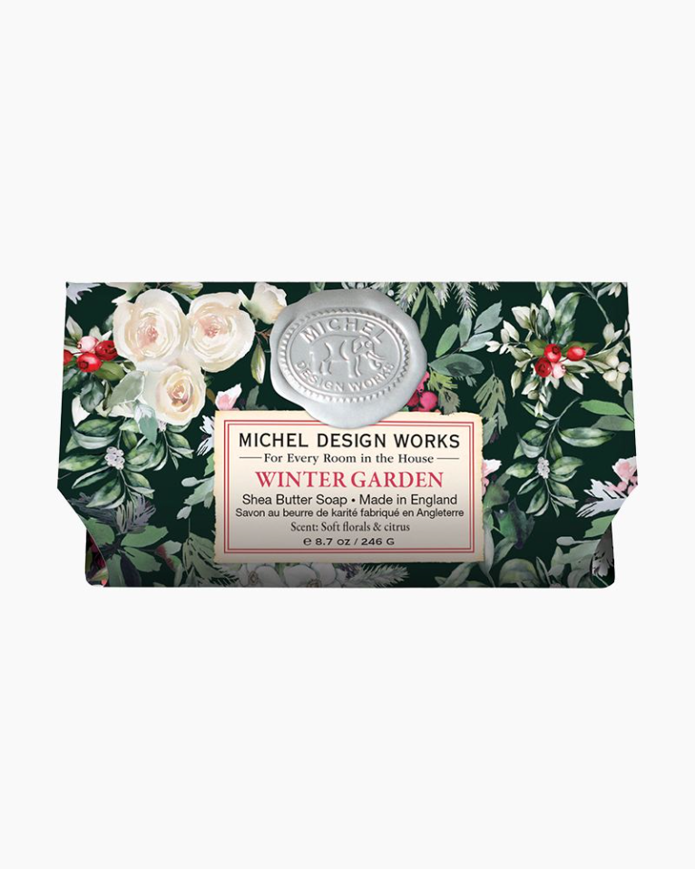Michel Design Works Large Bath Soap Bar 8.7oz 246g - Winter Garden