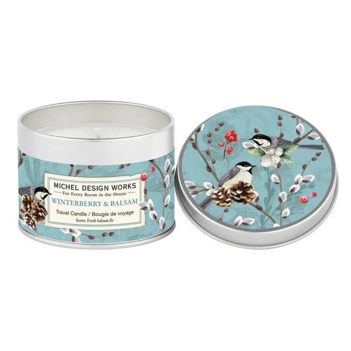 Michel Design Works Travel Candle 5.5oz 155g - Winterberry & Balsam