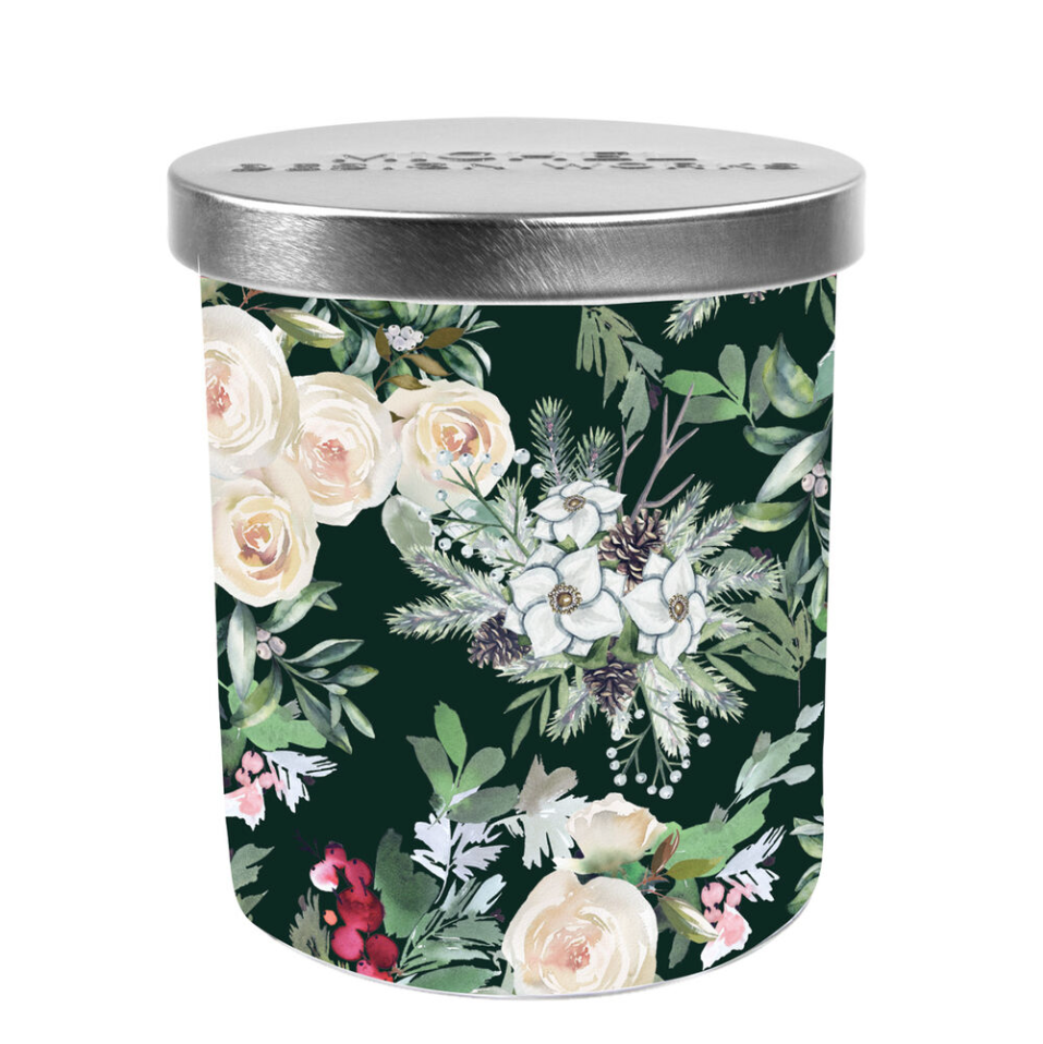 Michel Design Works Decorative Glass Candle 7.4oz - Winter Garden
