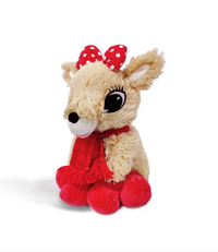 Warmies Holiday Lavender Stuffed Animal - Clarice with Scarf