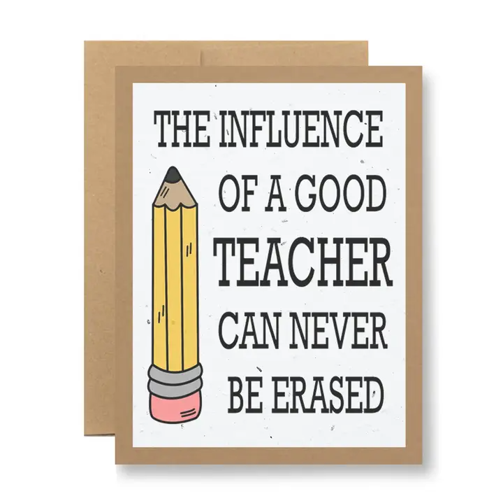 Seedy Cards - Plantable Seed Paper Greeting Card - Teacher